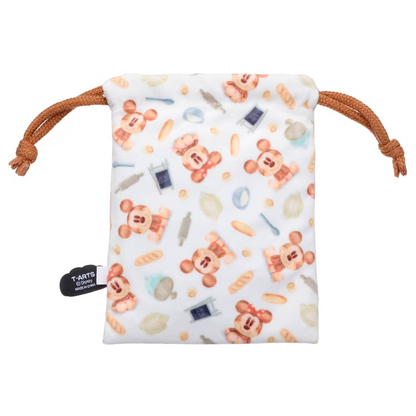 Japan Disney Takara Tomy Nui Pan Bakery Drawstring bag Mickey Minnie