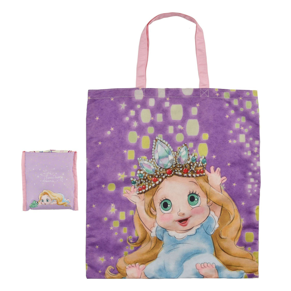 Japan Tokyo Disney Store Rapunzel & Pascal Shopping Eco Bag for Babies