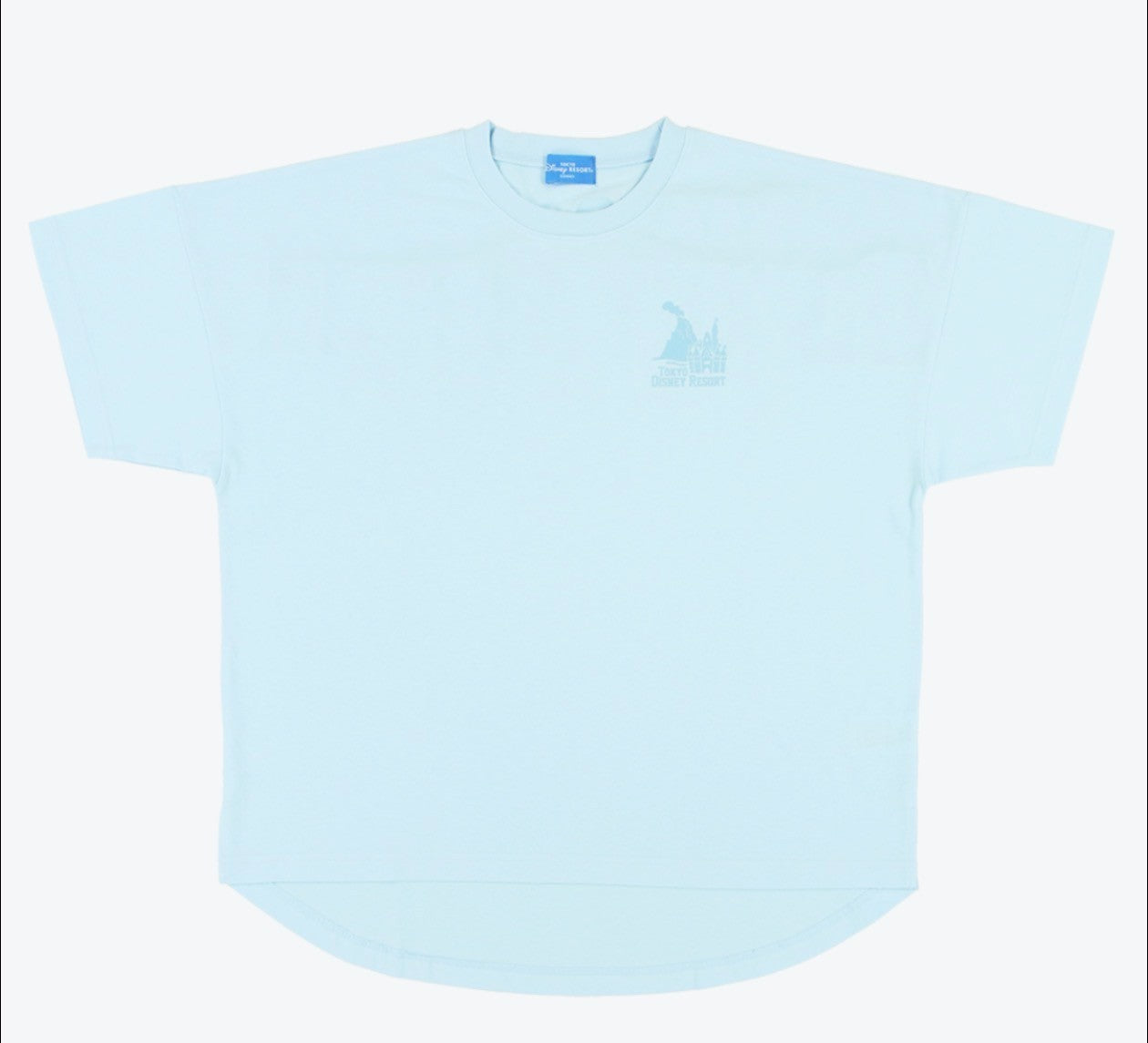 Japan Tokyo Disney Resort T-shirt Oversized Fit Unisex One Size Blue