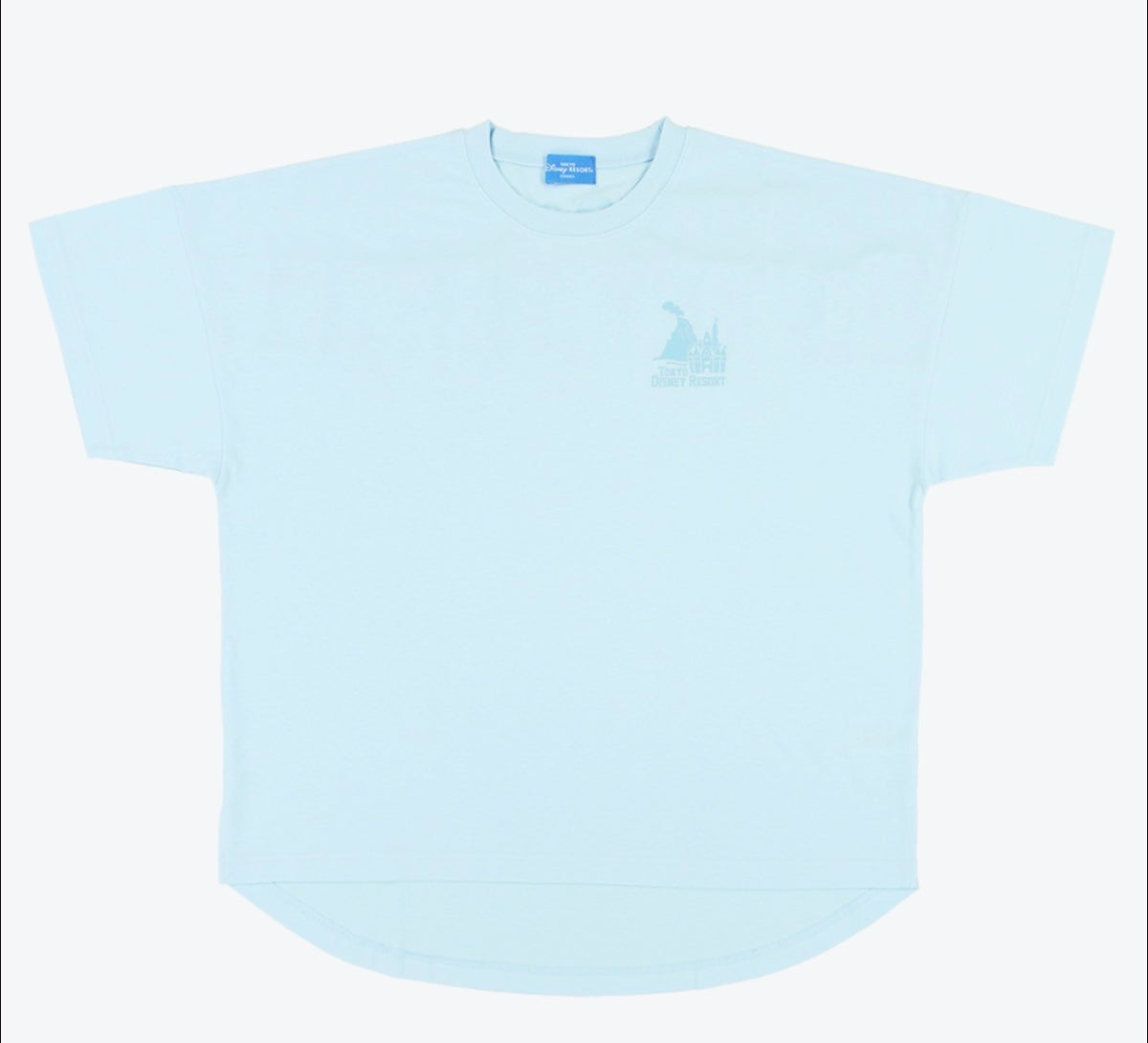 Japan Tokyo Disney Resort T-shirt Oversized Fit Unisex One Size Blue