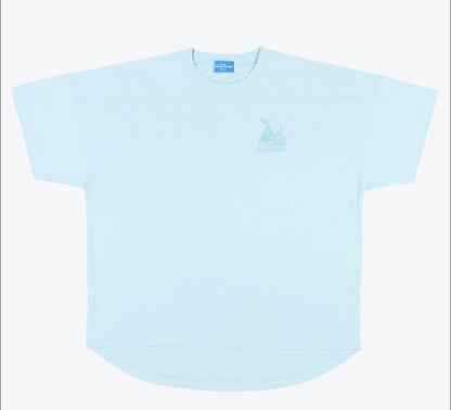 Japan Tokyo Disney Resort T-shirt Oversized Fit Unisex One Size Blue
