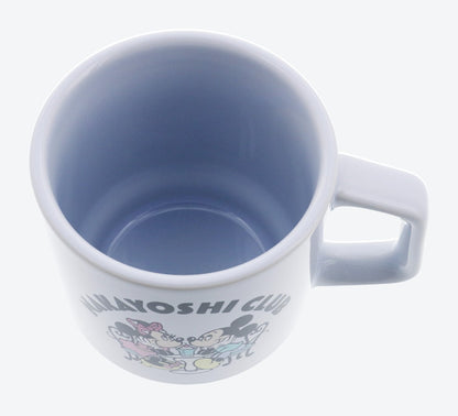 Japan Tokyo Disney Resort Mickey & Minnie Mag  cup NAKAYOSHI CLUB Blue