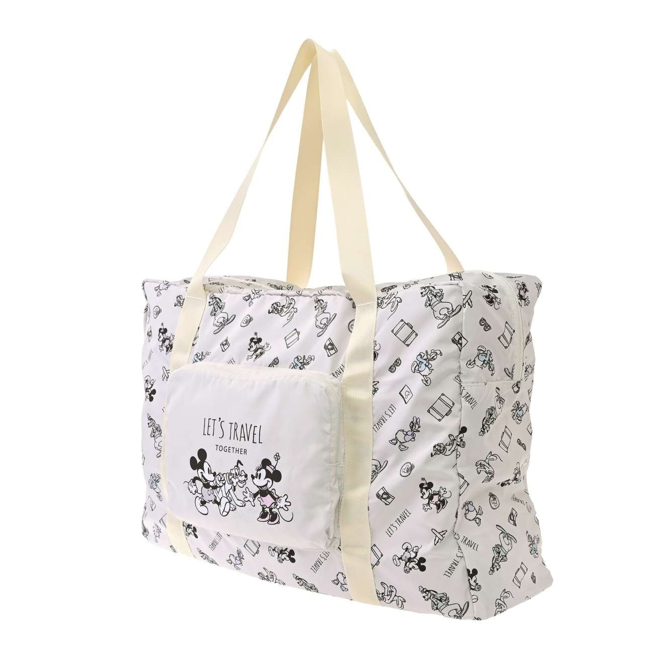 Japan Tokyo Disney Store Mickey Tote Bag Foldable Pocketable Magical Travel