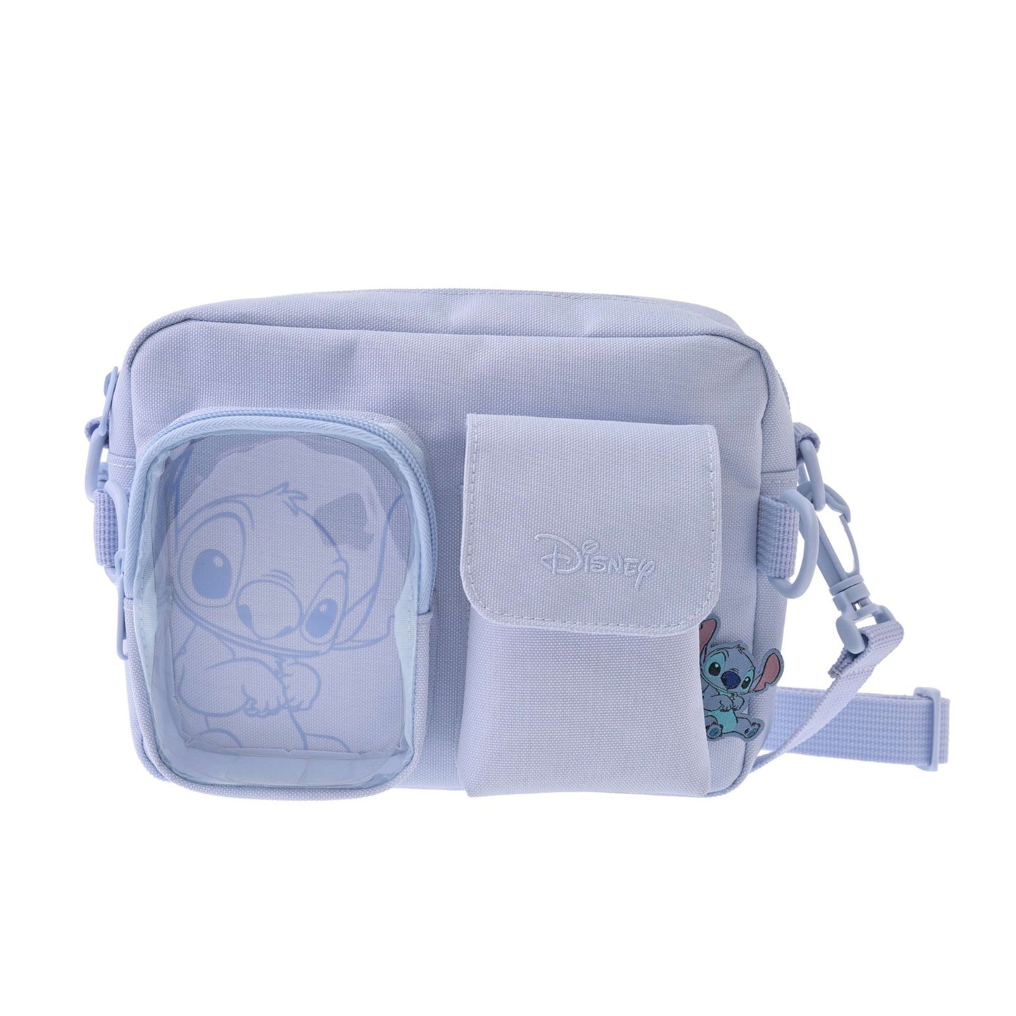 '+Japan Tokyo Disney Store Stitch Shoulder Bag with Clear Window Casual Bag