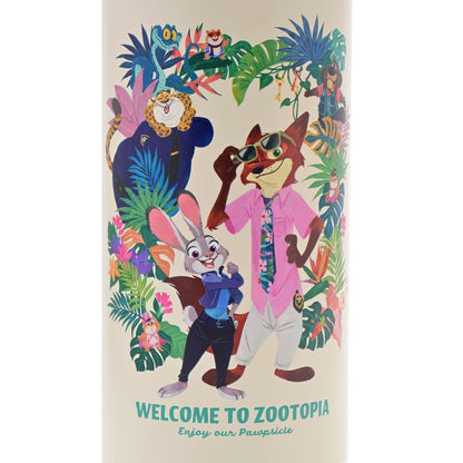 Japan Tokyo Disney Store Zootopia 2 Stainless Steel Bottle TROPICAL ZOOTOPIA