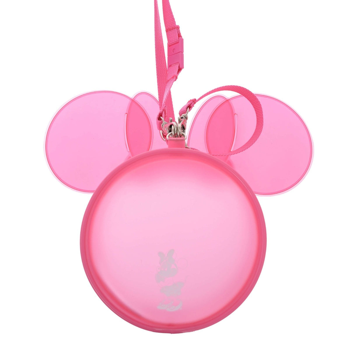 Japan Tokyo Disney Store Minnie Pouch Strap 2-Way Clear Window Heart-Pounding