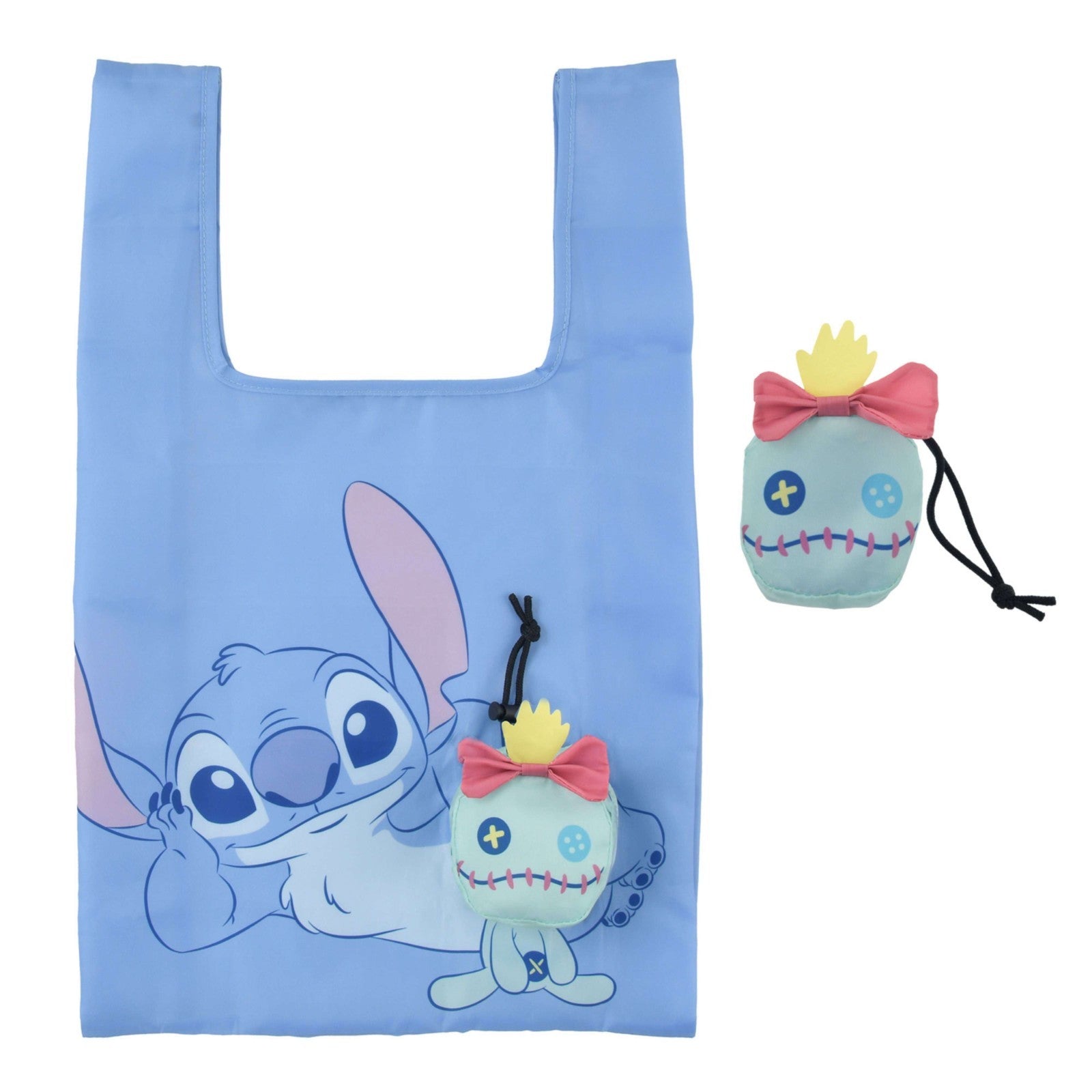 Japan Tokyo Disney Store Stitch & Scrump Shopping Eco Bag Face Design