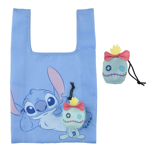 Japan Tokyo Disney Store Stitch & Scrump Shopping Eco Bag Face Design