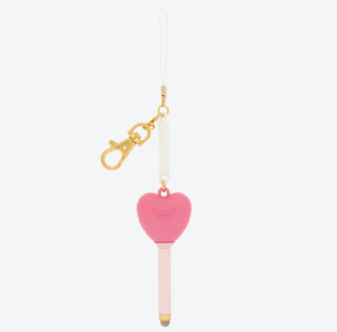 Japan Tokyo Disney Resort Keychain Retro Minnie Heart Smartphone touch pen