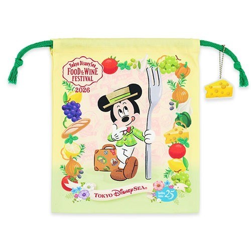 Japan Tokyo Disney Resort Ratatouille Drawstring Bag