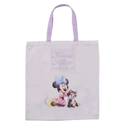 Japan Tokyo Disney Store Minnie & Figaro Shopping Eco Bag Water Color