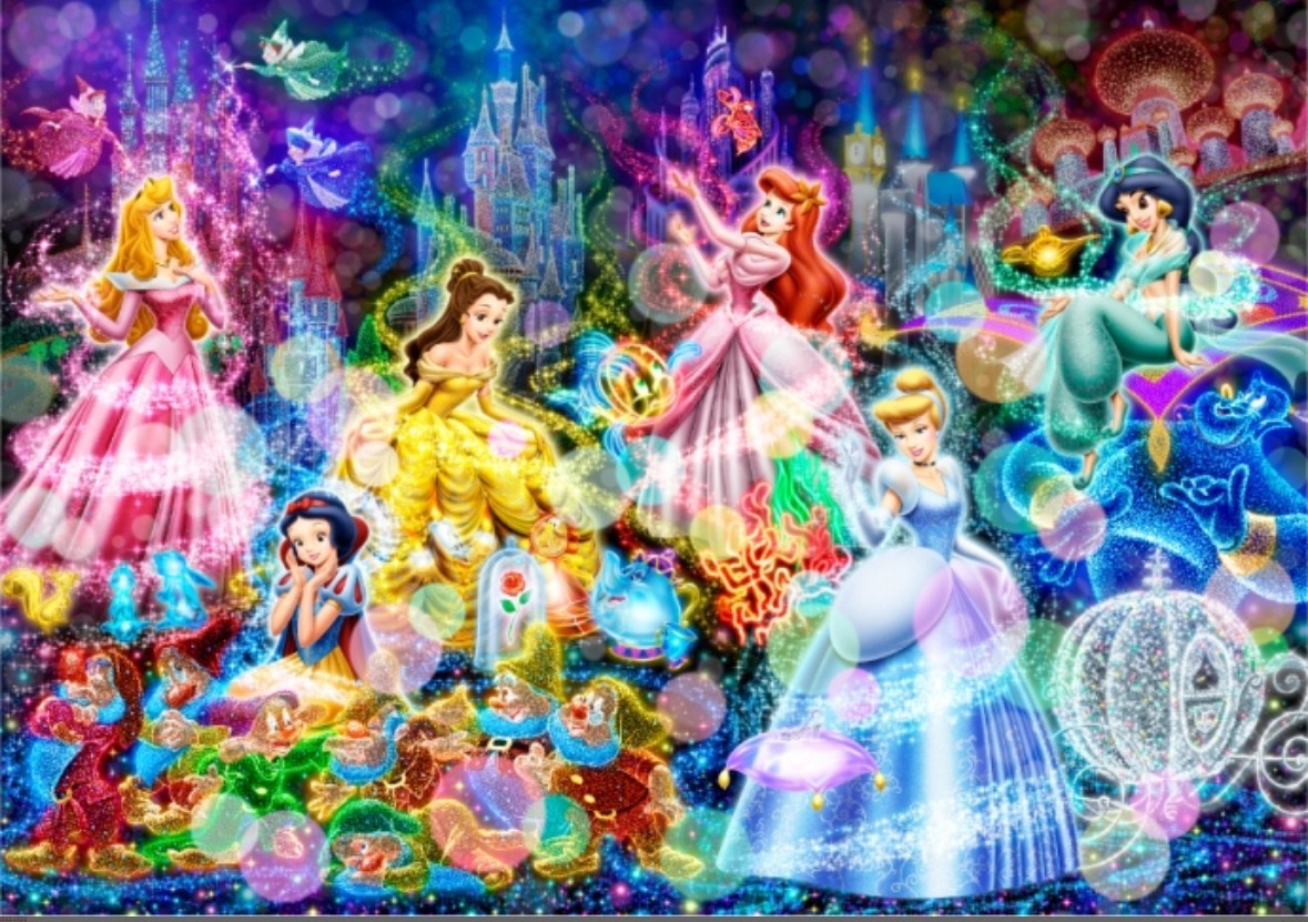 Japan Disney Tenyo Jigsaw Puzzle 300 Pieces Cinderella Aurora Ariel Princess