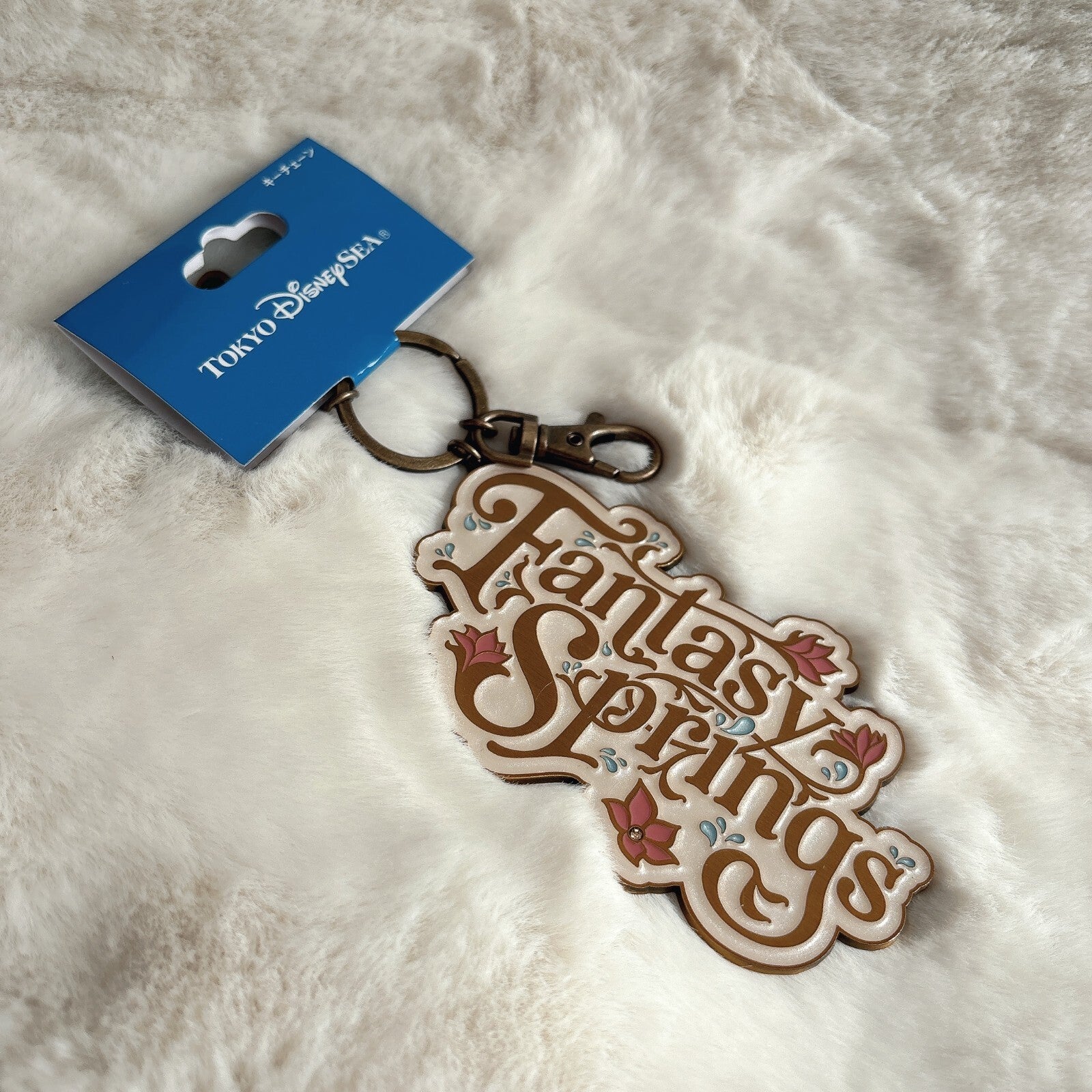 Japan Tokyo Disney Resort Key Chain Logo Dreaming of Fantasy Springs