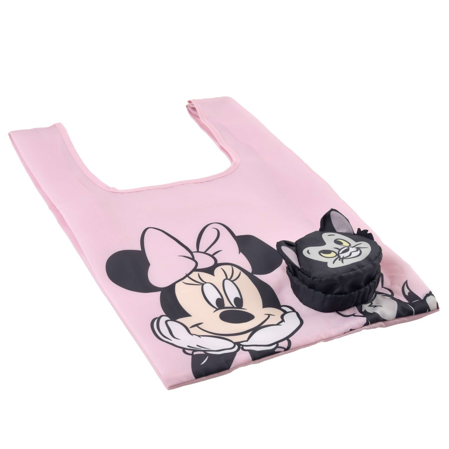 Japan Tokyo Disney Store Minnie & Figaro Shopping Eco Bag with Integrated Face