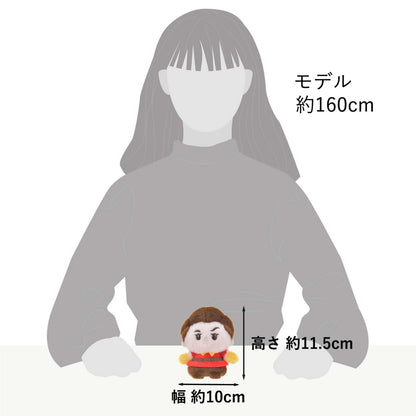 Japan Tokyo Disney Store Gaston Plush Toy Urupocha-chan Beauty and the Beast