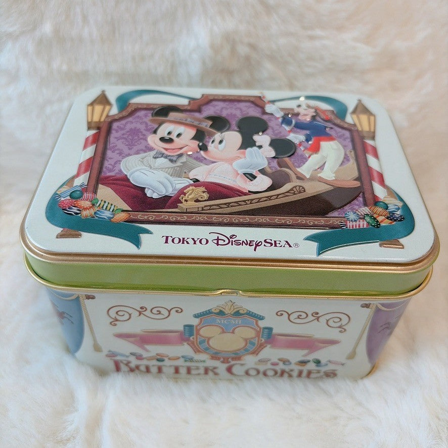 Japan Tokyo Disney Butter Cookies Confectionery Tin Can Mickey & Minnie