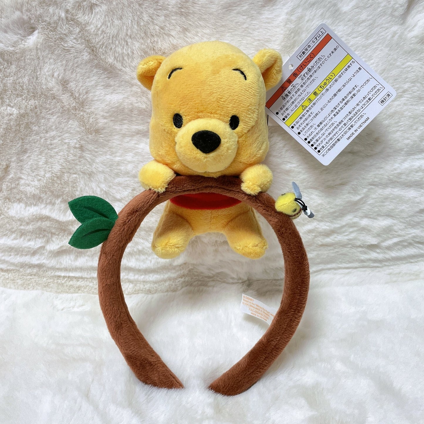 Japan Tokyo Disney Resort Store Ears HeadBand Hat Winnie the Pooh Plush