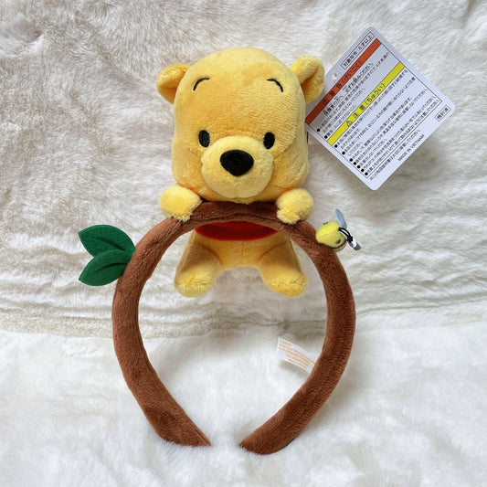 Japan Tokyo Disney Resort Store Ears HeadBand Hat Winnie the Pooh Plush