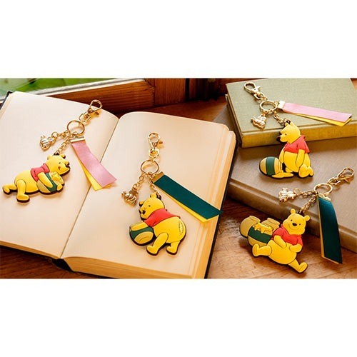 Japan Tokyo Disney Resort Winnie the Pooh Keychain Set Heartwarming