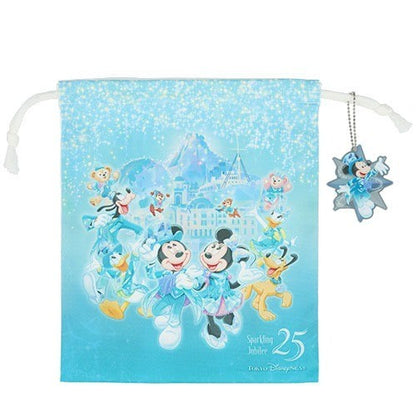 Japan Tokyo Disney Resort Sea 25th Sparkling Jubilee Drawstring Bag