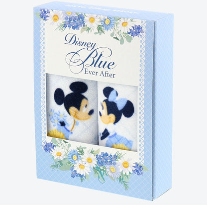 Japan Tokyo Disney Resort Store Mickey Minnie Blue Ever After Mini Towel