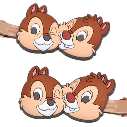 Japan Tokyo Disney Store Chip and Dale Hair Clip Set Color MAEGAMI Hair Zakka