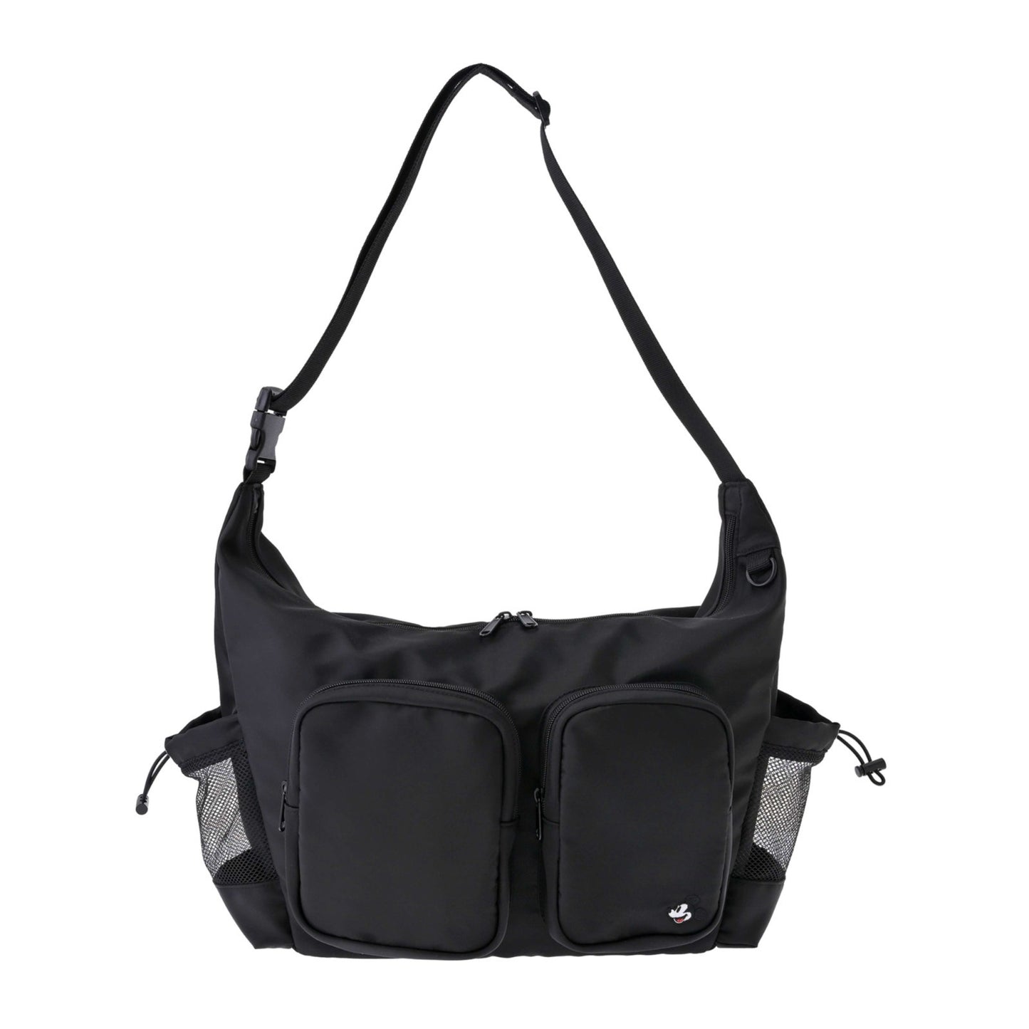 Japan Tokyo Disney Store Mickey Shoulder Bag Front Pocket Embroidery Casual Bag