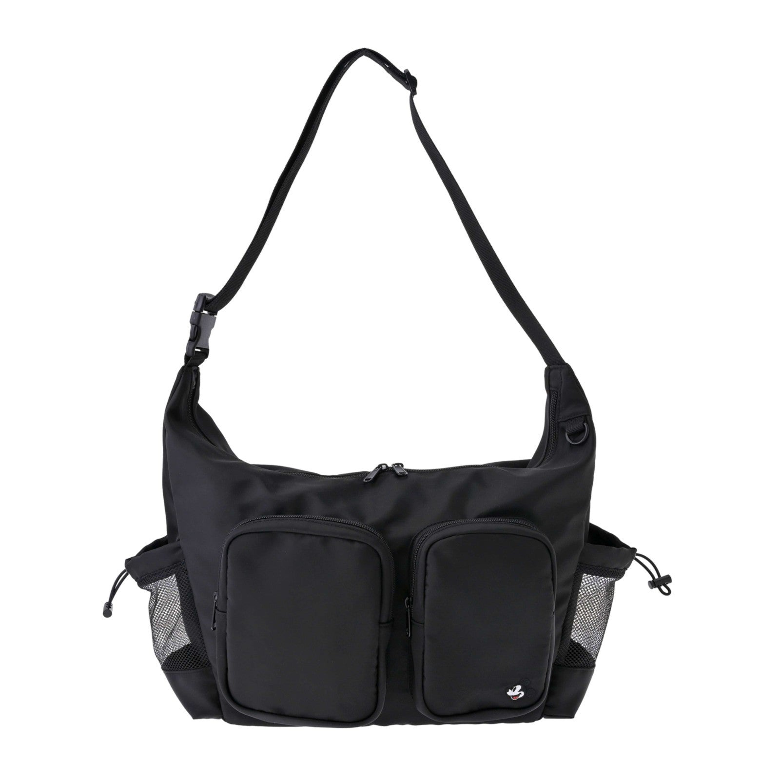 Japan Tokyo Disney Store Mickey Shoulder Bag Front Pocket Embroidery Casual Bag