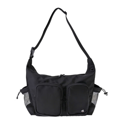 Japan Tokyo Disney Store Mickey Shoulder Bag Front Pocket Embroidery Casual Bag