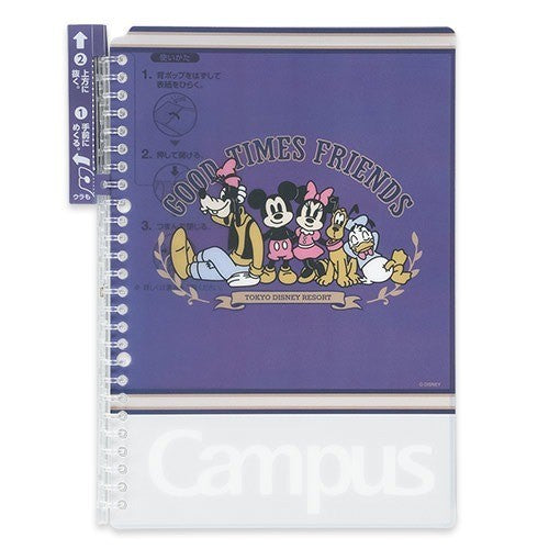 Japan Tokyo Disney Resort GOOD TIMES FRIENDS Mickey Mouse Binder