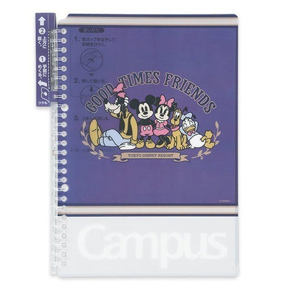Japan Tokyo Disney Resort GOOD TIMES FRIENDS Mickey Mouse Binder