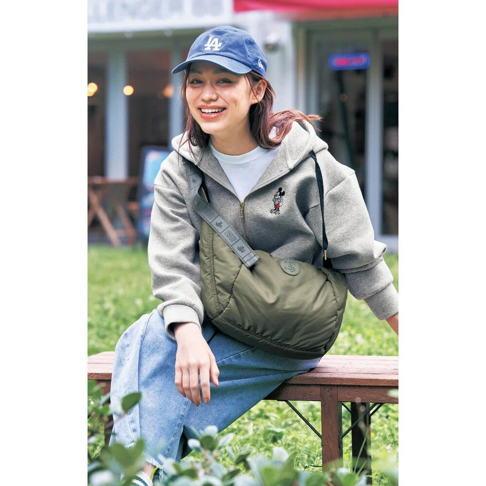 Japan Disney Fantasy Shop Bellemaison Goofy Lightweight Body Bag with Patch