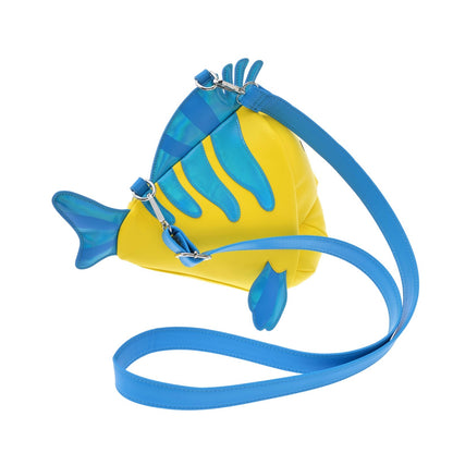 Japan Tokyo Disney Store Loungefly Flounder 3D Shoulder Bag Ariel