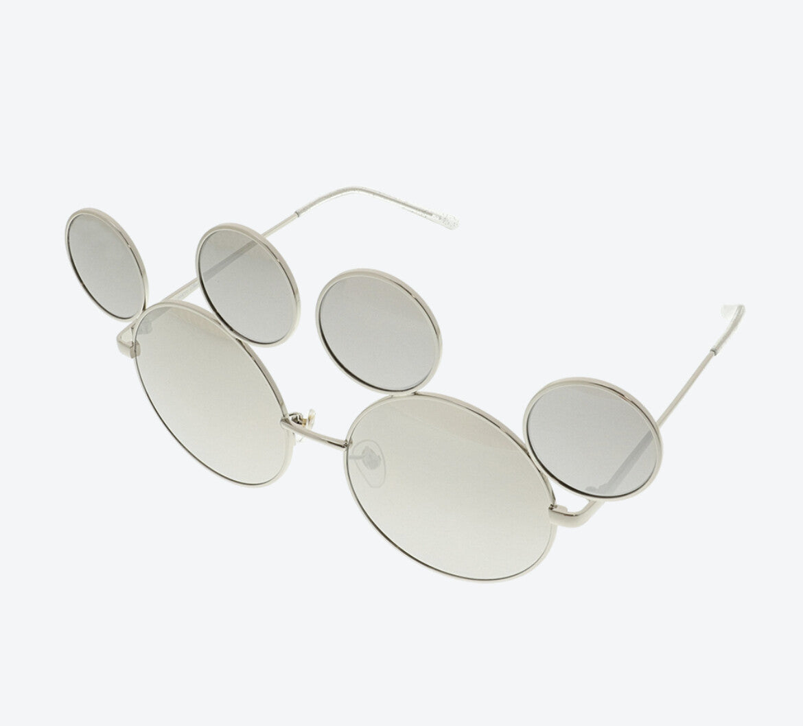 Japan Tokyo Disney Resort Fashion sunglasses Mickey silver summer