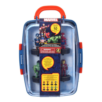Japan Tokyo Disney Store Marvel Toy Spinning Top Set Case Avengers Battle Arena