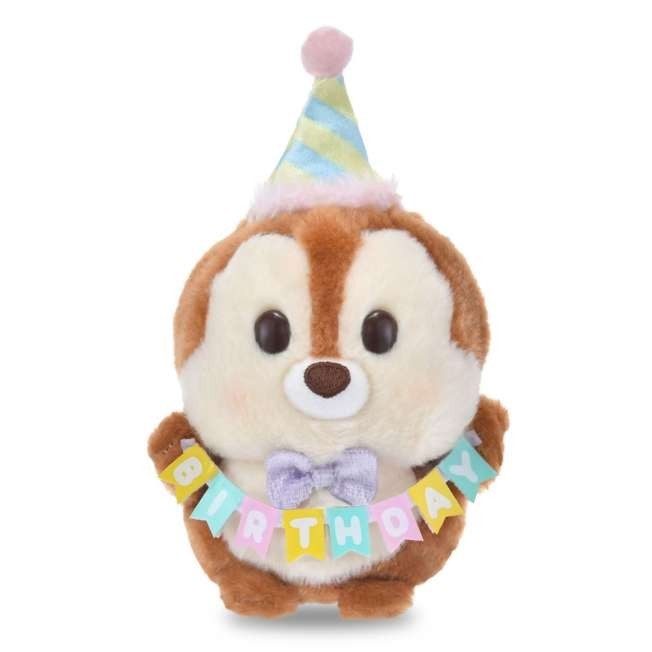 Japan Tokyo Disney Store Chip Plush Toy Urupocha-chan Birthday Chip & Dale