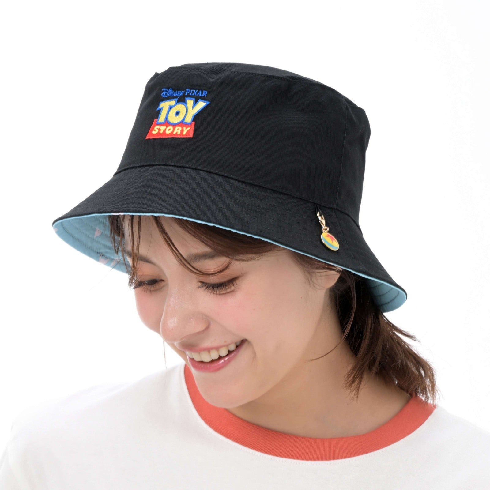 Japan Tokyo Disney Store Toy Story Hat with Charm Black TOY STORY FASHION