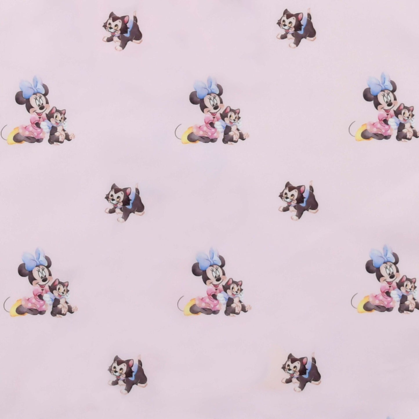Japan Tokyo Disney Store Minnie & Figaro Shopping Eco Bag Water Color
