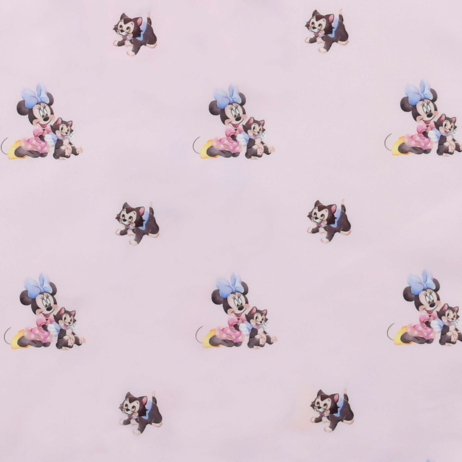 Japan Tokyo Disney Store Minnie & Figaro Shopping Eco Bag Water Color
