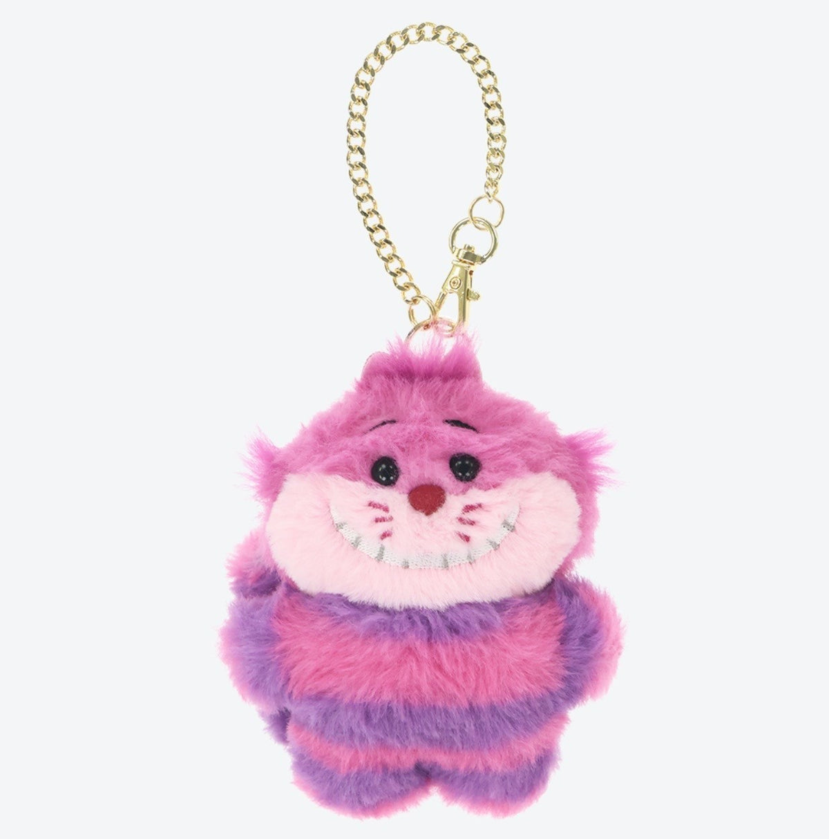 Japan Tokyo Disney Resort Alice in Wonderland Cheshire Cat Plush Charm Keychain