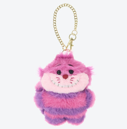 Japan Tokyo Disney Resort Alice in Wonderland Cheshire Cat Plush Charm Keychain