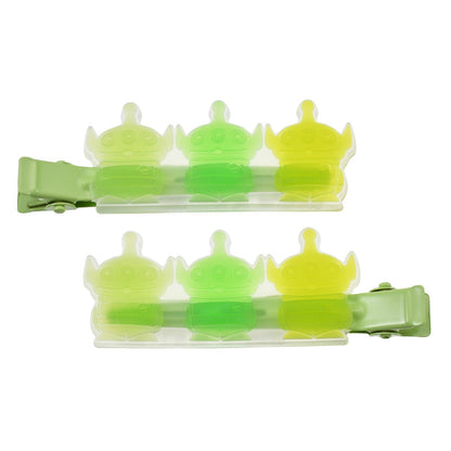Japan Tokyo Disney Store Little Green Men Hair Clip Set MAEGAMI Zakka Toy Story