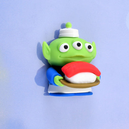 Japan Tokyo Disney Store Little Green Men Alien Magnet 3D Japan