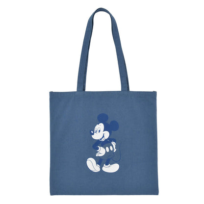 Japan Tokyo Disney Store Mickey Mouse Flat Denim-Style Tote Bag Collection