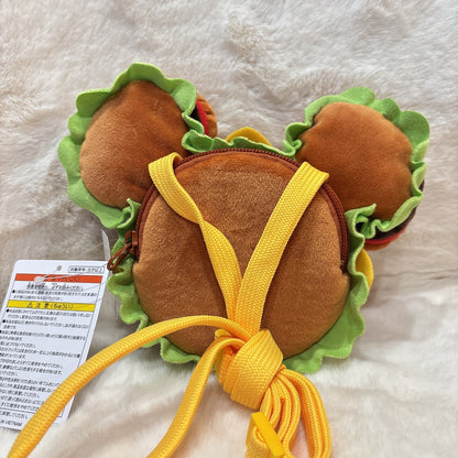 Japan Tokyo Disney Resort Mickey Hamburger Shoulder Bag 2025
