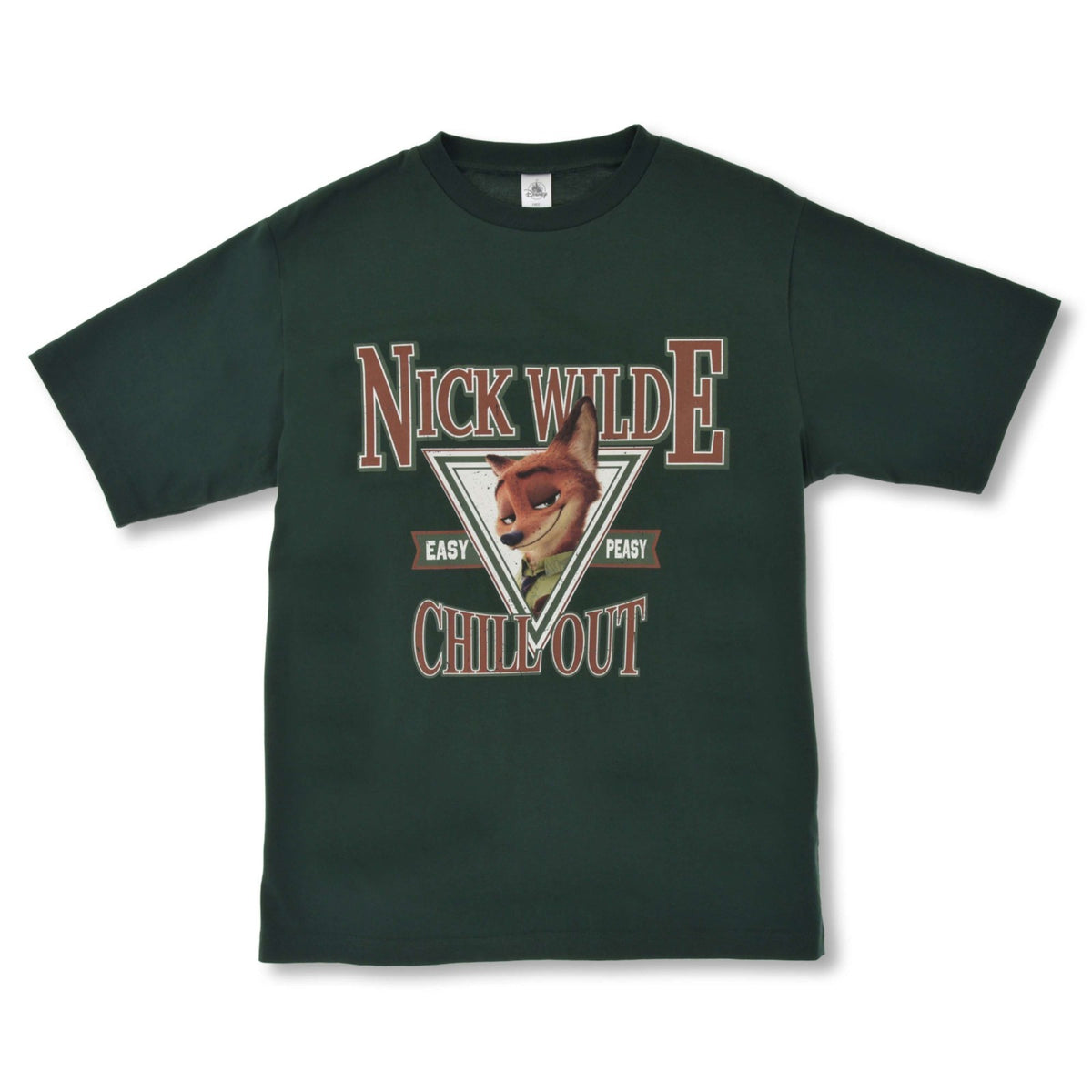 Japan Tokyo Disney Store Nick Wilde T-Shirt Green Collection Zootopia