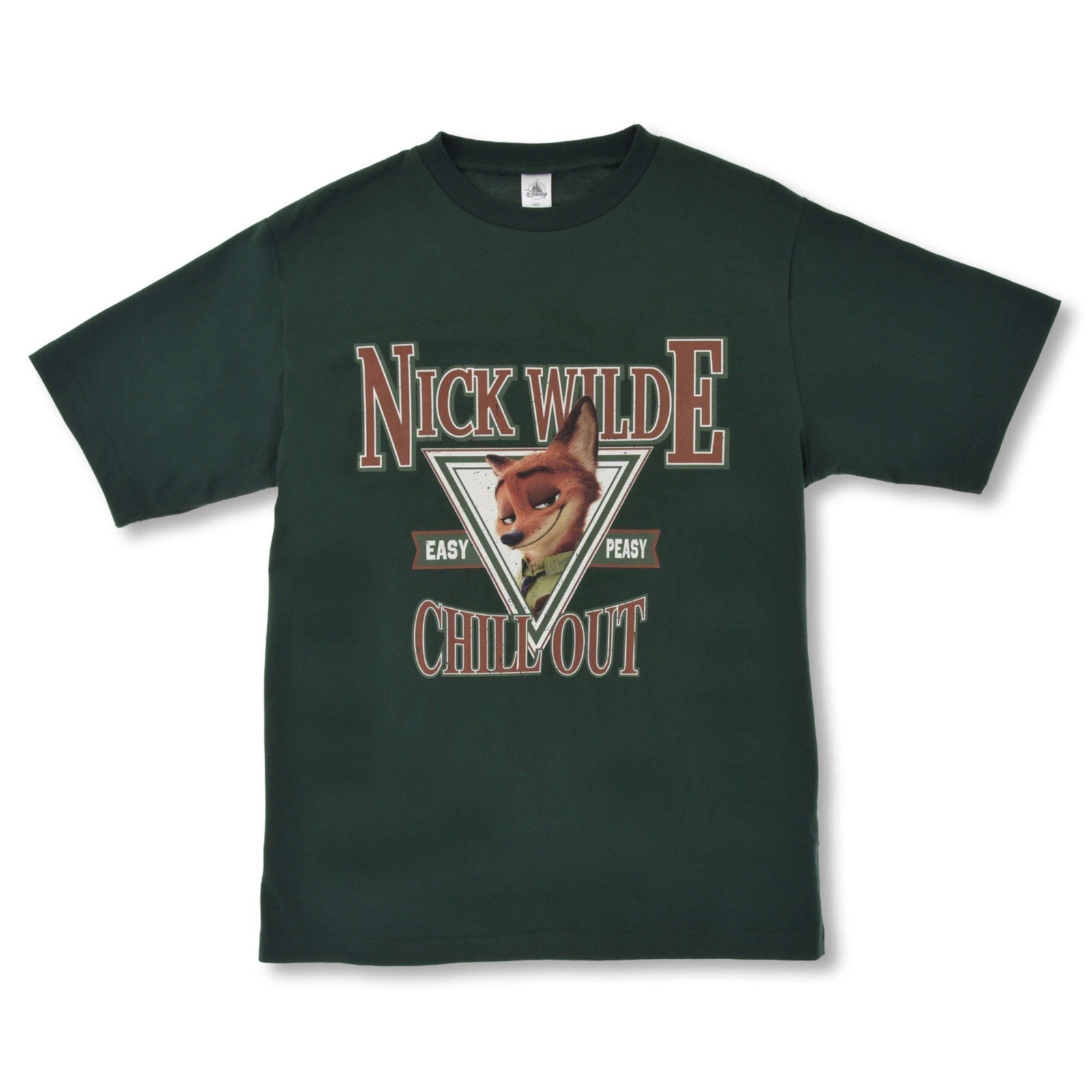 Japan Tokyo Disney Store Nick Wilde T-Shirt Green Collection Zootopia