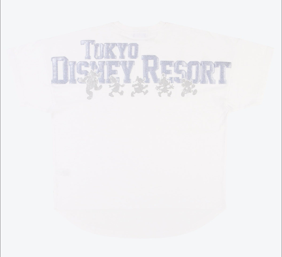 Japan Tokyo Disney Resort T-shirt Oversized Fit Unisex One Size White