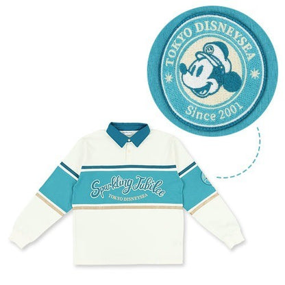 Japan Tokyo Disney Resort Sea 25th  Sparkling Jubilee Rugby Shirt Long Sleeve