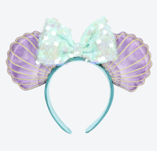Japan Tokyo Disney Resort Store Ears HeadBand Hat The Little Mermaid Ariel